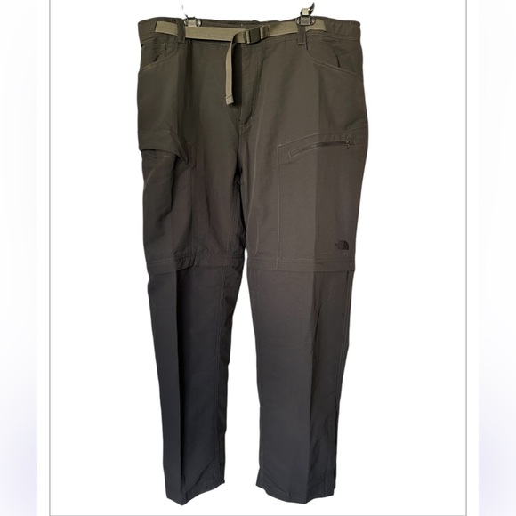 The North Face Paramount Trail Convertible pants gray cargo excellent XXL - Picture 2 of 11